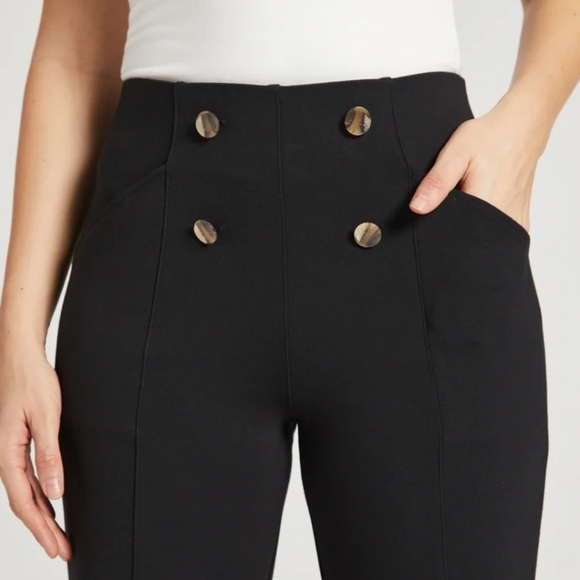 Betabrand Atlantic Wide Leg Pants - Grey XL Petite - Picture 5 of 14